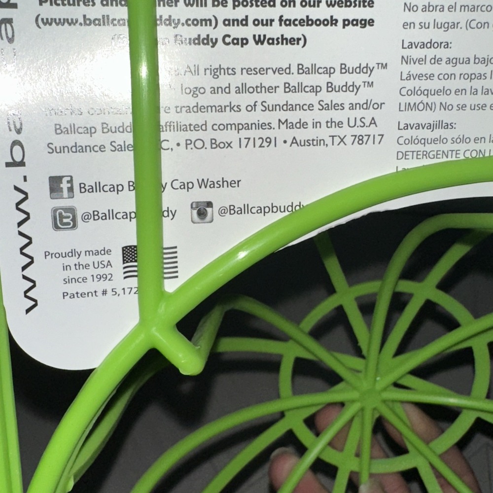 Ballcap Buddy Hat Washer Original Baseball Cap Washer Cage Frame - Made in USA‎ - Picture 4 of 5